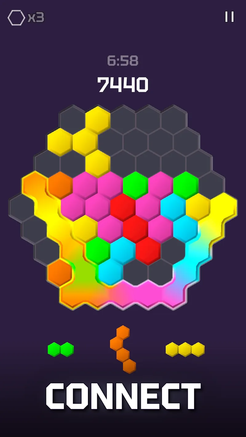 Connect colours to light up a chain