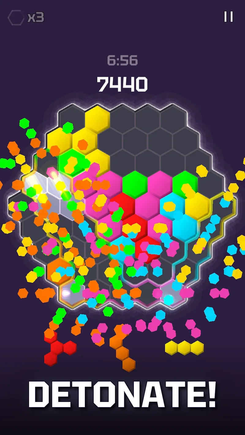 Detonate the chain for a scoring explosion