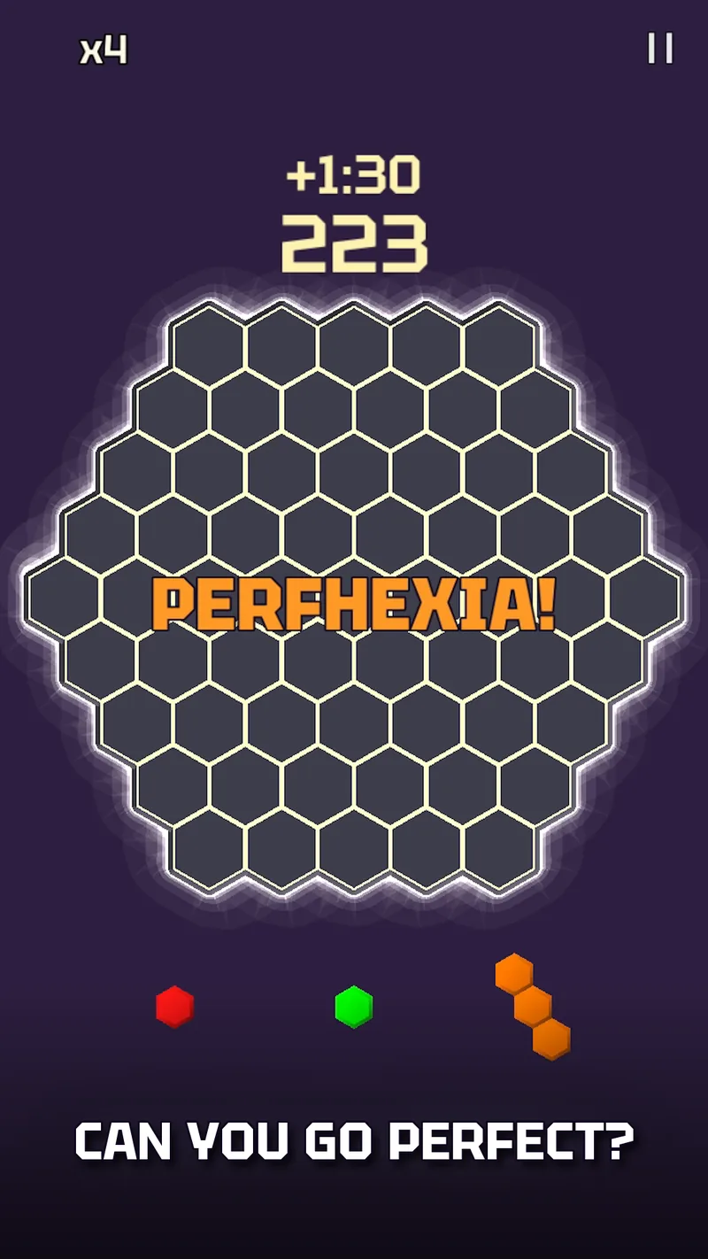 Clear the whole board for a Perfhexia perfect bonus